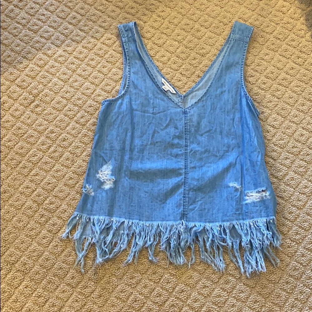 American eagle denim tank